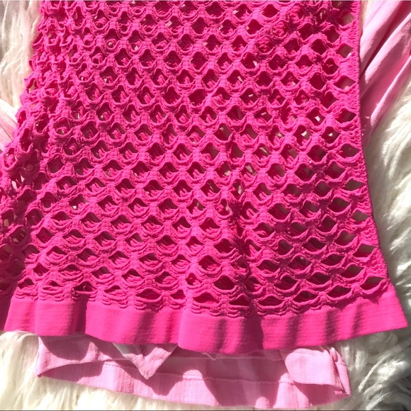 🌴Forever 21 Cutest Hot Pink Mesh Top💕 - Picture 6 of 8